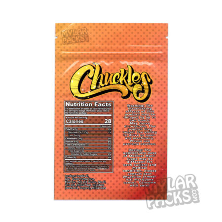 Chuckles Peach Rings 400mg Empty Mylar Bag Gummy Edibles Packaging