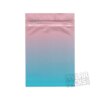 Sunset Fade Pink/Blue Blank 3.5g Empty Mylar Bag Flower Dry Herb Candy Edibles Packaging