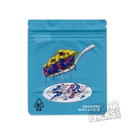 Cookies Berry Pie 3.5g Empty Smell Proof Mylar Bag Flower Dry Herb Packaging