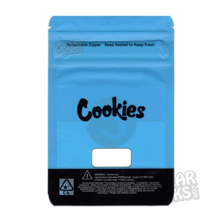 Cookies Standard Medium 3.5g Empty Smell Proof Mylar Bag Flower Dry Herb Packaging