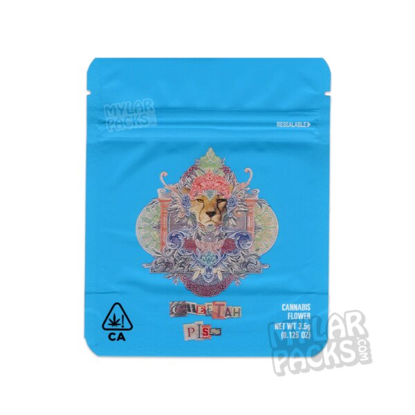 Cookies Cheetah Piss 3.5g Empty Smell Proof Mylar Bag Flower Dry Herb Packaging