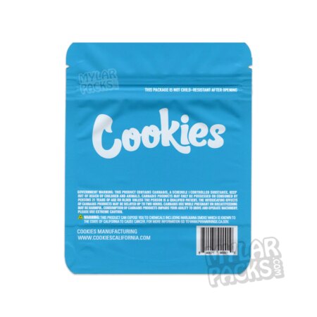 Cookies Gelatti 3.5g Empty Smell Proof Mylar Bag Flower Dry Herb Packaging