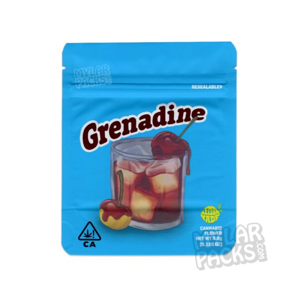 Cookies Grenadine 3.5g Empty Smell Proof Mylar Bag Flower Dry Herb Packaging