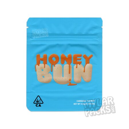 Cookies Honey Bun 3.5g Empty Smell Proof Mylar Bag Flower Dry Herb Packaging