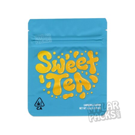 Cookies Sweet Tea 3.5g Empty Smell Proof Mylar Bag Flower Dry Herb Packaging