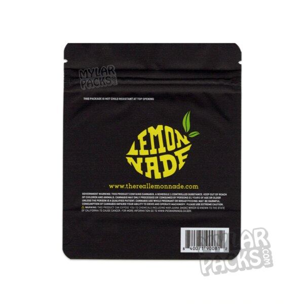 Sorbet by Lemonnade 3.5g Empty Smell Proof Mylar Bag Flower Dry Herb Packaging