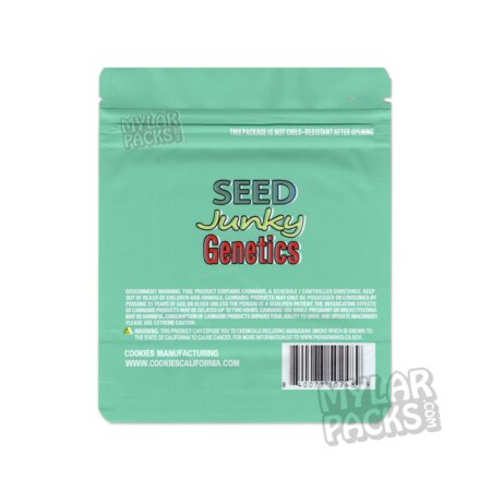 Big Apple by Seed Junkie Genetics 3.5g Empty Mylar Bag Flower Dry Herb Packaging