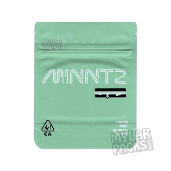 Minntz by Seed Junkie Genetics 3.5g Empty Mylar Bag Flower Dry Herb Packaging