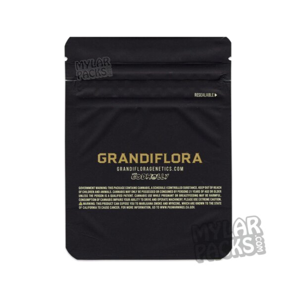 Yahemi Grandiflora by Cookies 3.5g Empty Mylar Bag Flower Dry Herb Packaging