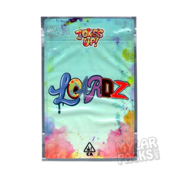 Loardz by Joke's Up 3.5g Empty Smell Proof Mylar Bag Flower Dry Herb Packaging