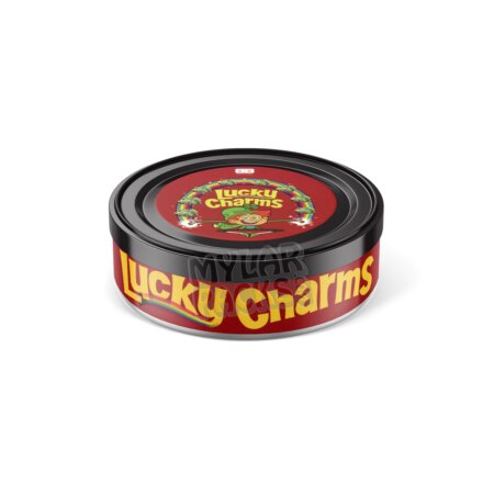 Lucky Charms 3.5g Pressitin Self-Seal Tuna Tin Cans with Labels Dry Herb Flower Packaging