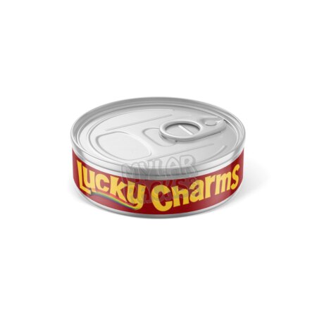 Lucky Charms 3.5g Pressitin Self-Seal Tuna Tin Cans with Labels Dry Herb Flower Packaging