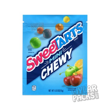 Sweetarts Medicated Mini Chewy Candy 600mg Empty Mylar Bags Edibles Packaging