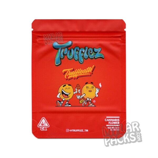 Truffleatti by Trufflez 3.5g Empty Smell Proof Mylar Bag Flower Dry Herb Packaging