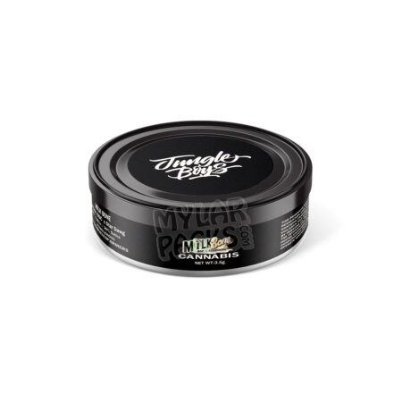 Milkbone by Jungle Boys 3.5g Pressitin Self-Seal Tuna Tin Cans with Labels Dry Herb Flower Packaging
