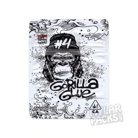 Bag Boyz Gorilla Glue 3.5g Empty Mylar Bag Flower Dry Herb Packaging