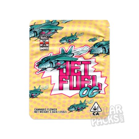 Bag Boyz Jet Fuel 3.5g Empty Mylar Bag Flower Dry Herb Packaging