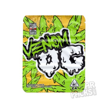 Bag Boyz Venom OG 3.5g Empty Mylar Bag Flower Dry Herb Packaging