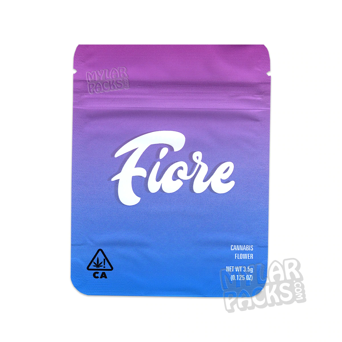 Fiore Genetics Standard 3.5g Empty Mylar Bag Flower Dry Herb Packaging