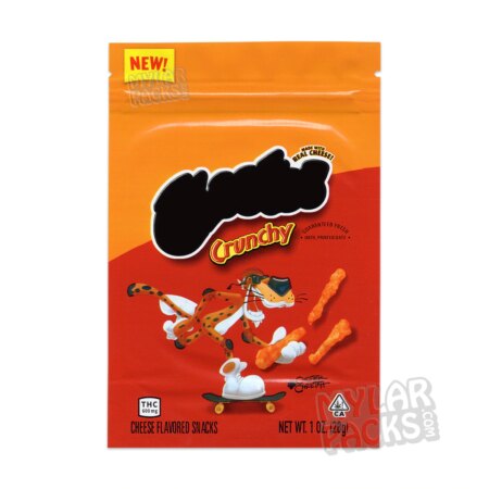 Cheeboz Crunchy Cheddar 600mg Empty Mylar Bag Infused Edibles Chips Snacks Packaging