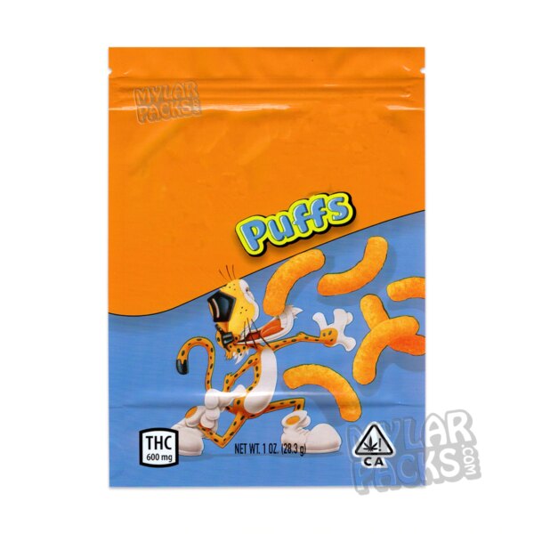Cheeboz Puffs 600mg Empty Mylar Bag Edibles Chips Snacks Food Packaging