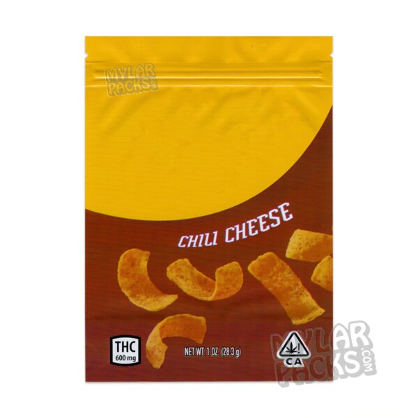 Chili Cheese Corn Chips Empty Edibles Mylar Bag Snacks Food Packaging
