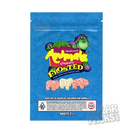 Frosted Cookies 600mg Empty Edibles Mylar Bag Snacks Packaging