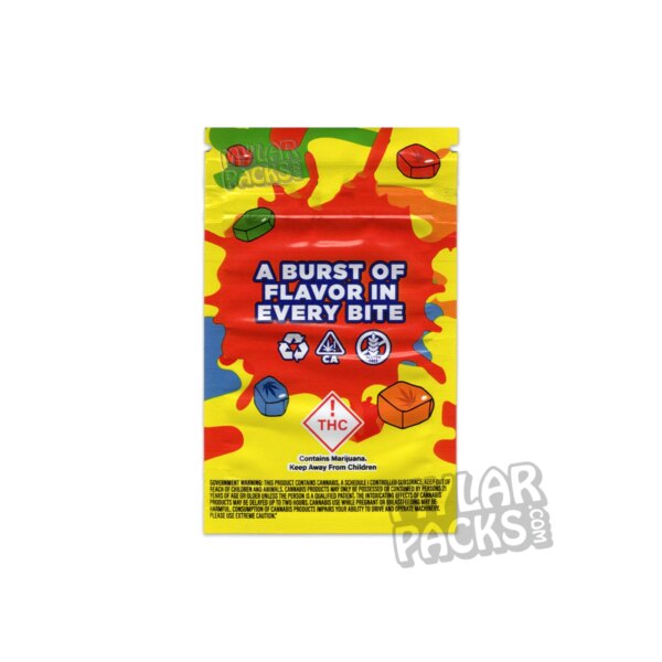 Gusherz Small Infused Tropical 500mg Empty Mylar Bag Edibles Packaging