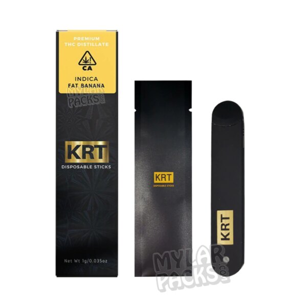 KRT Single Disposable Sticks Empty Packaging with 1ml Device Plastic Bag Box and Stickers