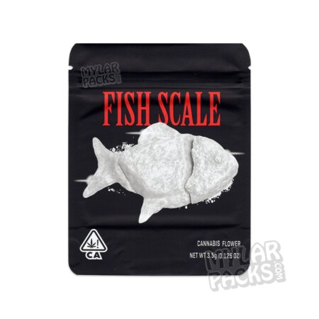 Fishscale by Cookies 3.5g Empty Mylar Bag Flower Dry Herb Packaging