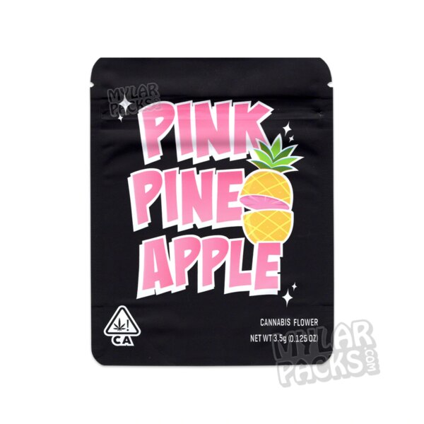 Pink Pineapple by Cookies 3.5g Empty Mylar Bag Flower Dry Herb Packaging