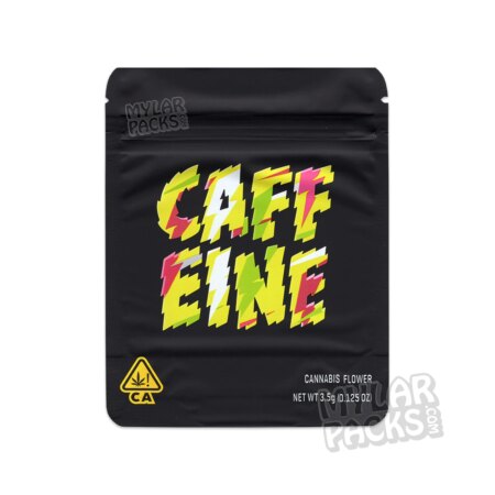 Caffeine by Lemonnade 3.5g Empty Smell Proof Mylar Bag Flower Dry Herb Packaging