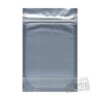 Glossy Black Front with Clear Back Blank 3.5g Empty Mylar Bag Flower Dry Herb Candy Edibles Packaging