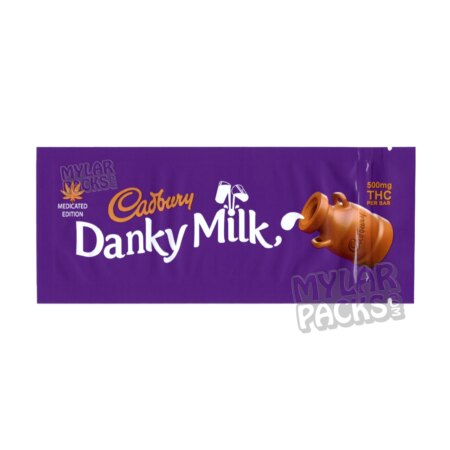 Danky Milk Medicated Chocolate Bar 500mg Empty Candy Mylar Bags Edibles Packaging