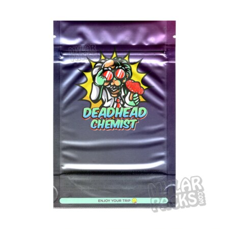 Deadhead Chemist Empty Mylar Bags for Psilocybin Shrooms Magic Mushroom Packaging