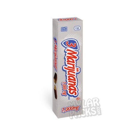 3Marijuanaz 1000mg Medicated Chocolate Bar Empty Edibles Box Candy Packaging
