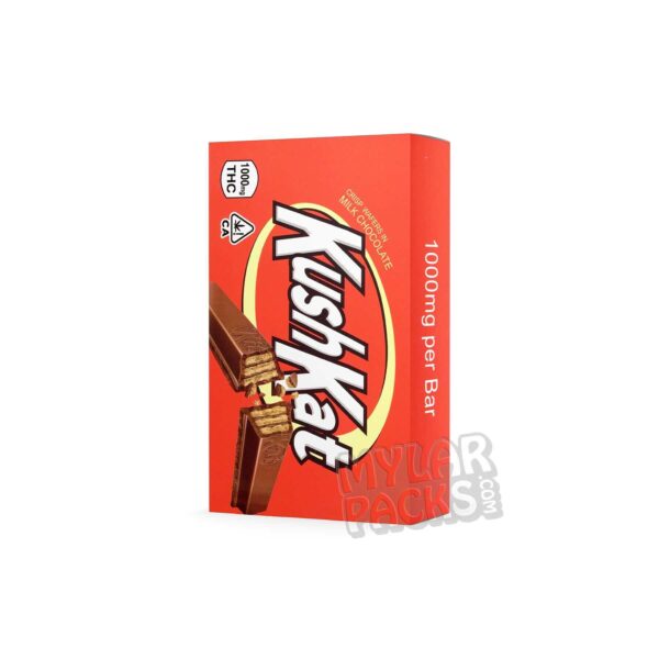 KushKat 1000mg Medicated Chocolate Bar Empty Edibles Box Candy Packaging
