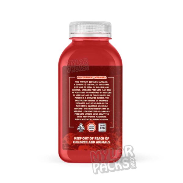 420 Kush Kool Aid Cherry 500mg Infused Drink Sticker Wraparound Label (6" x 2.75")