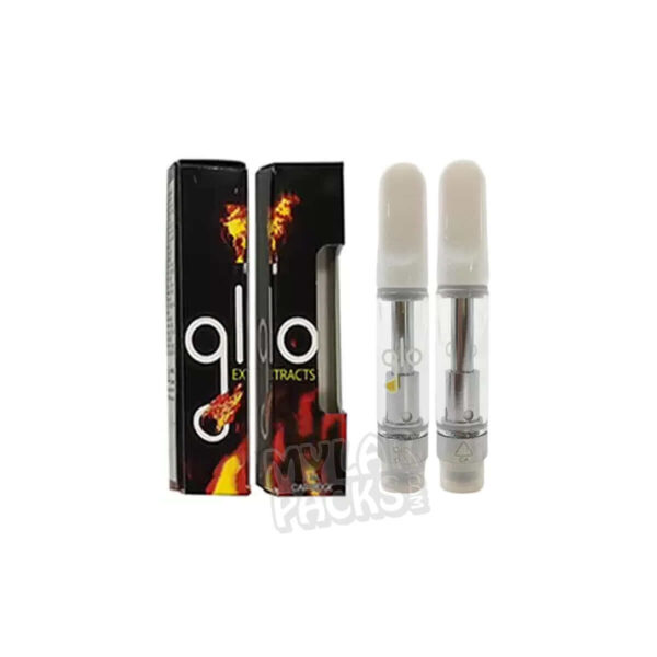 Glo Extracts Empty Vape Cartridge Packaging with Hard Master Box 1ml Cart and Stickers