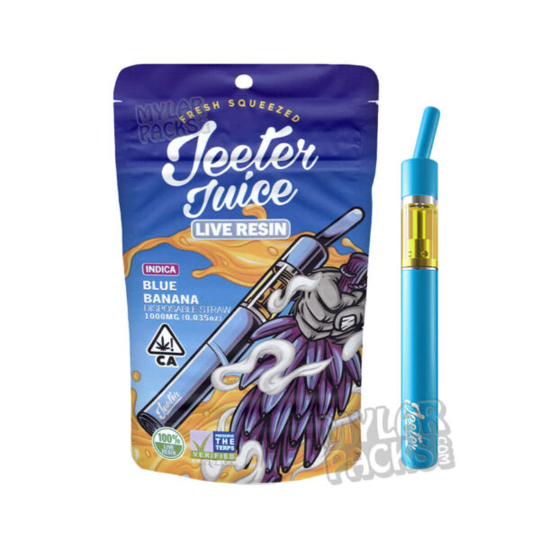 Jeeter Juice Disposable Empty Packaging with 1ml Straw Style Device