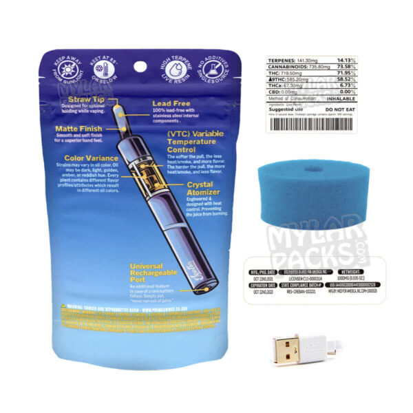 Jeeter Juice Disposable Empty Packaging with 1ml Straw Style Device