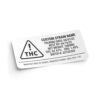 Nevada NV State Compliant Warning Label Customizable Strain Sticker (1" x 2")