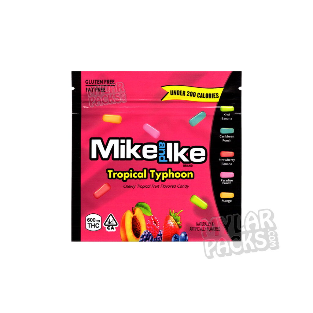 Tropical Typhoon Mylar Bag 600mg Edibles Candy Packaging