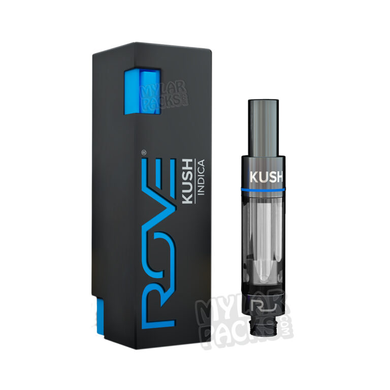 ROVE Empty Vape Cartridge Packaging with Black Carts